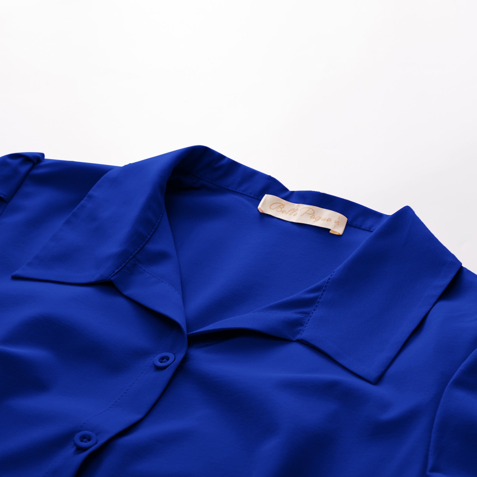 belle poque Business Casual Shirts Tops Summer Button Blouse for Women