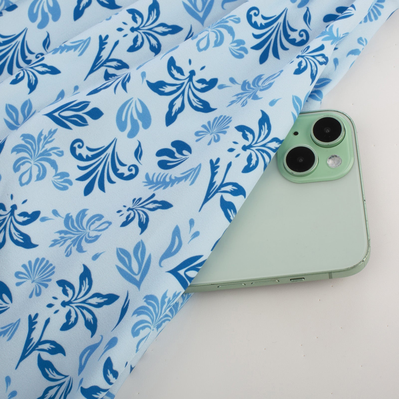 belle poque Vintage Daisy Flower Print Cottagecore Cocktail Dresses Square Neck Puff Sleeve Dress with Pockets