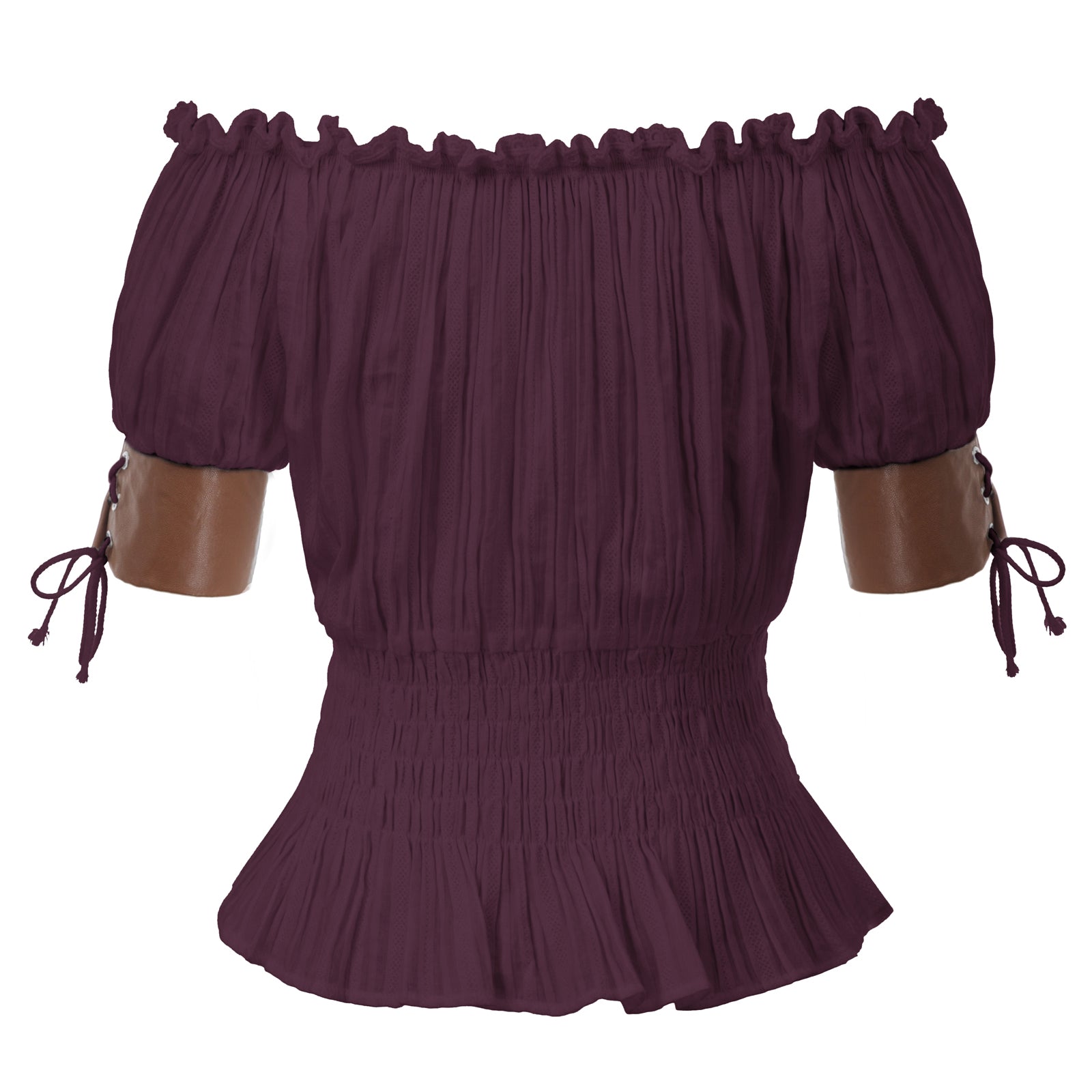 belle poque Steampunk Victorian Half Sleeve Boho Off Shoulder Pirate Tops