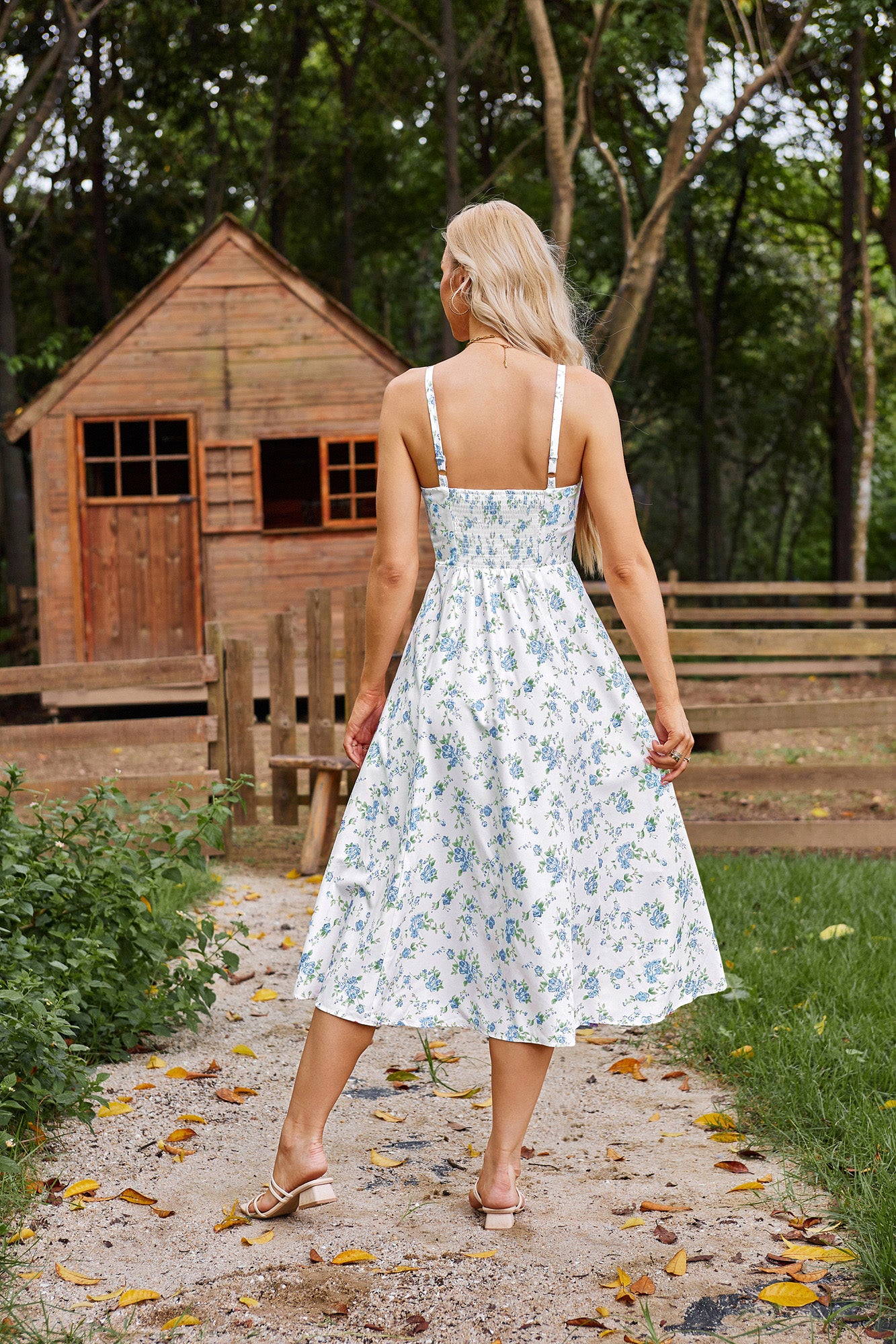 belle poque Sun Slip Dresses for Women Boho Maxi Dresses Casual Spaghetti Ruffle Dress