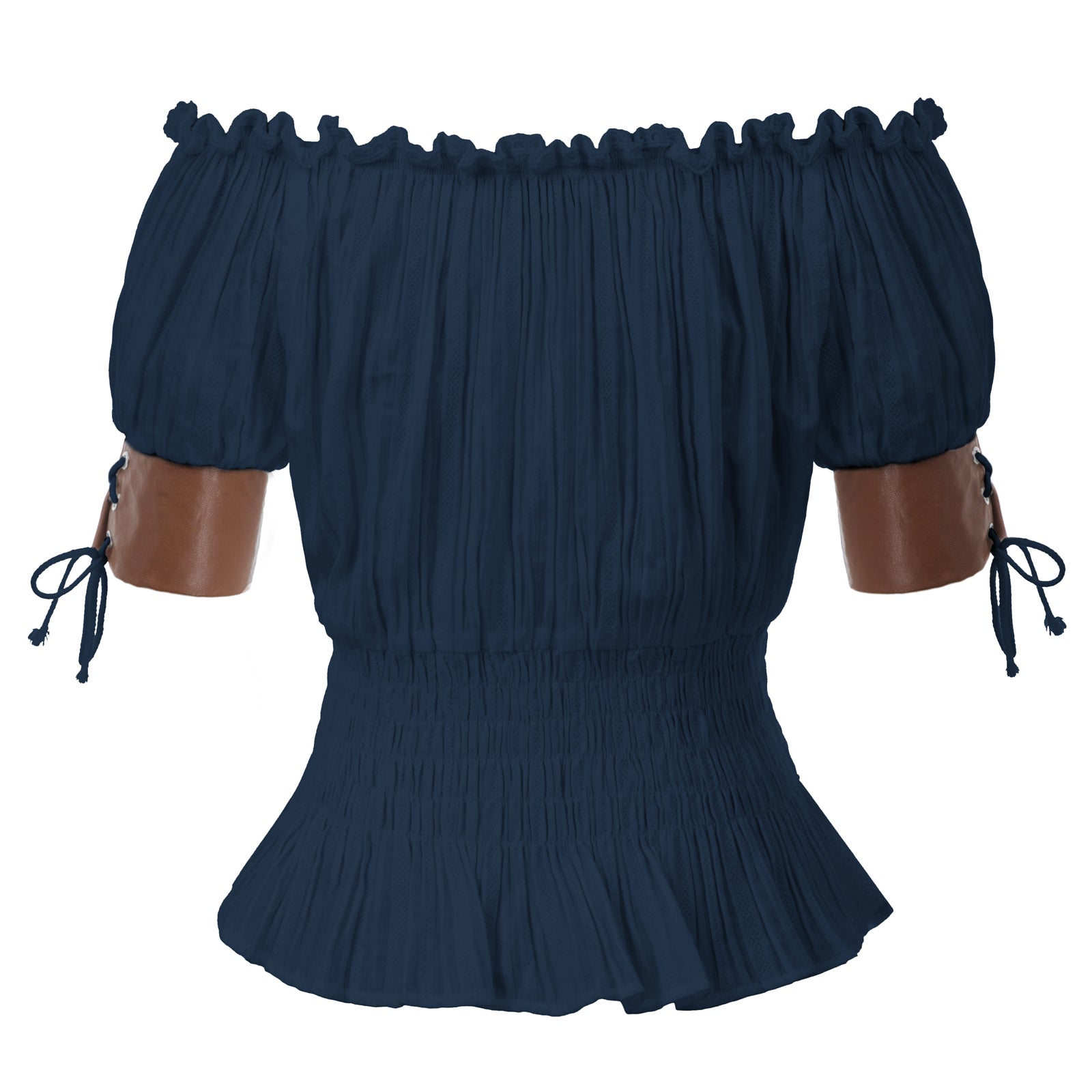 belle poque Steampunk Victorian Half Sleeve Boho Off Shoulder Pirate Tops