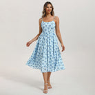 belle poque Floral Dress for Women 2026 Summer Sleeveless Midi A-line Beach Sundresses