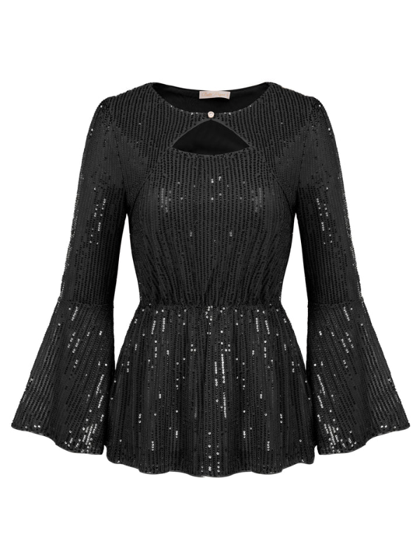 Sparkly Tops Long Sleeve Party Tops Sleeve Ladies Sparkly