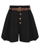 Cotton Shorts with Belt