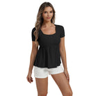 belle poque Women's Cute Tops Babydoll Peplum Top 2026 Casual Shirts