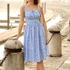 belle poque 2026 Summer Floral Dress Cute Milkmaid Dress with Pockets