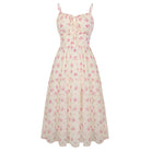 belle poque 2026 Spring Milkmaid Dress Wedding Guest Summer Midi Flowy Tea Party Dresses Pink