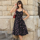 belle poque Women Spring Summer Wedding Guest Dress 2026 Midi Tea Party Ruched Sundress