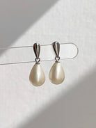 belle poque Elegant Teardrop Pearl Earrings for Weddings Party 1