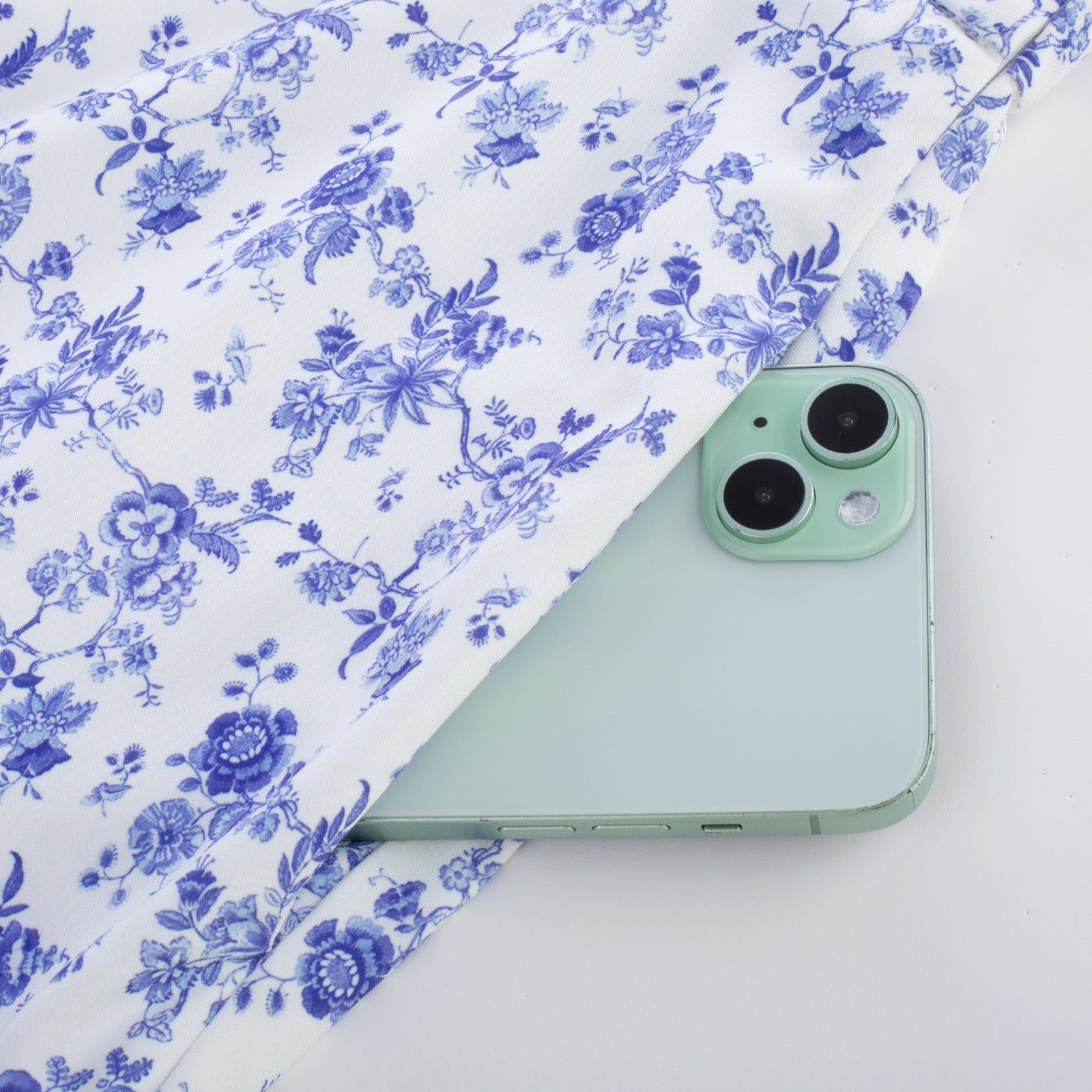 belle poque Swing Skirt with Belt Elastic High Waist Buttons Decorated Skirt