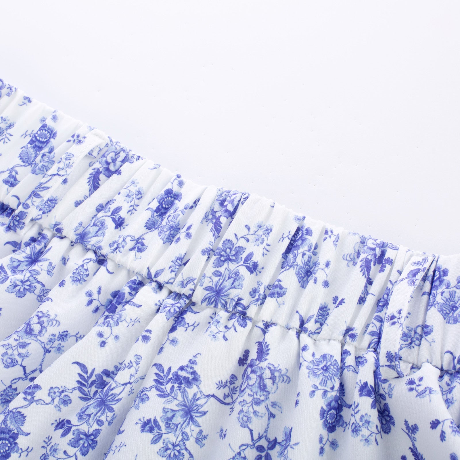 belle poque Swing Skirt with Belt Elastic High Waist Buttons Decorated Skirt