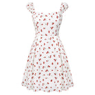 belle poque Mini Floral Dress 2026 Cap Sleeve Flowy Date Short Cute Dress Cherry