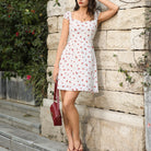 belle poque Mini Floral Dress 2026 Cap Sleeve Flowy Date Short Cute Dress