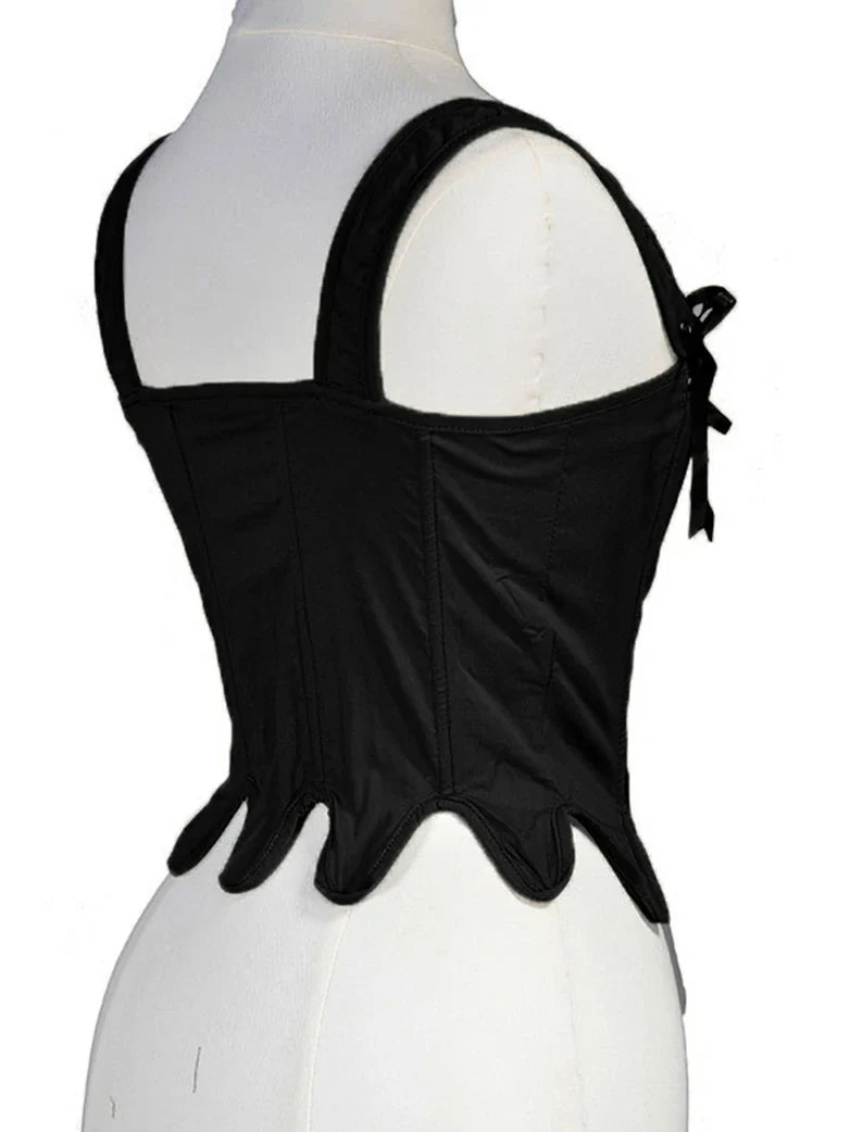 belle poque Victoria Stretch Twill Cotton Herringbone Corset Tops