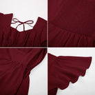 belle poque Vintage Dress 2026 Summer Layered Tiered Ruffle Swing Midi Dress