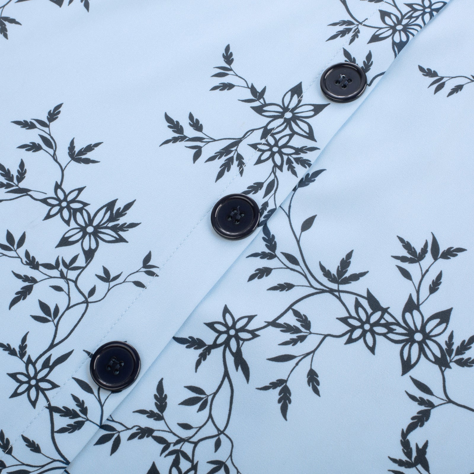 belle poque Swing Skirt with Belt Elastic High Waist Buttons Decorated Skirt