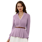 belle poque Vintage Cardigan Sweater Shawl Lapel Button Down Sweater Outwear Coat