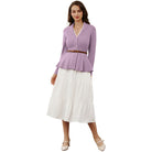 belle poque Vintage Cardigan Sweater Shawl Lapel Button Down Sweater Outwear Coat