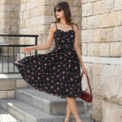 belle poque Women Spring Summer Wedding Guest Dress 2026 Midi Tea Party Ruched Sundress