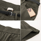 belle poque 2026 Spring Summer Classic Bermuda Short Wide Leg Shorts with Pockets & Belts