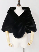 belle poque 2025 Winter Soft Faux Fur Thick Shawl/Coats 1 145CM*40CM