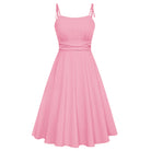 belle poque 2026 Summer Dresses for Women Midi Sun Dress Cute Date Casual Dress with Pockets Pink