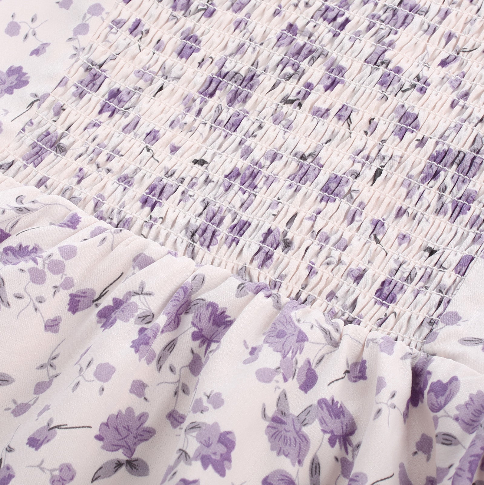 belle poque Floral Print Square Neck Tiered Ruffle Dress 2023 Summer Vintage A-line Swing Midi Dress