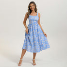 belle poque 2026 Vacation Floral Dress for Women Sundress Midi Flowy Beach Dresses