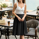 belle poque 2026 Women Spring Vintage Chiffon Skirt Below Knee Flared A-Line Skirt