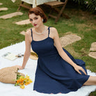 belle poque 2026 Summer Dresses for Women Midi Sun Dress Cute Date Casual Dress with Pockets