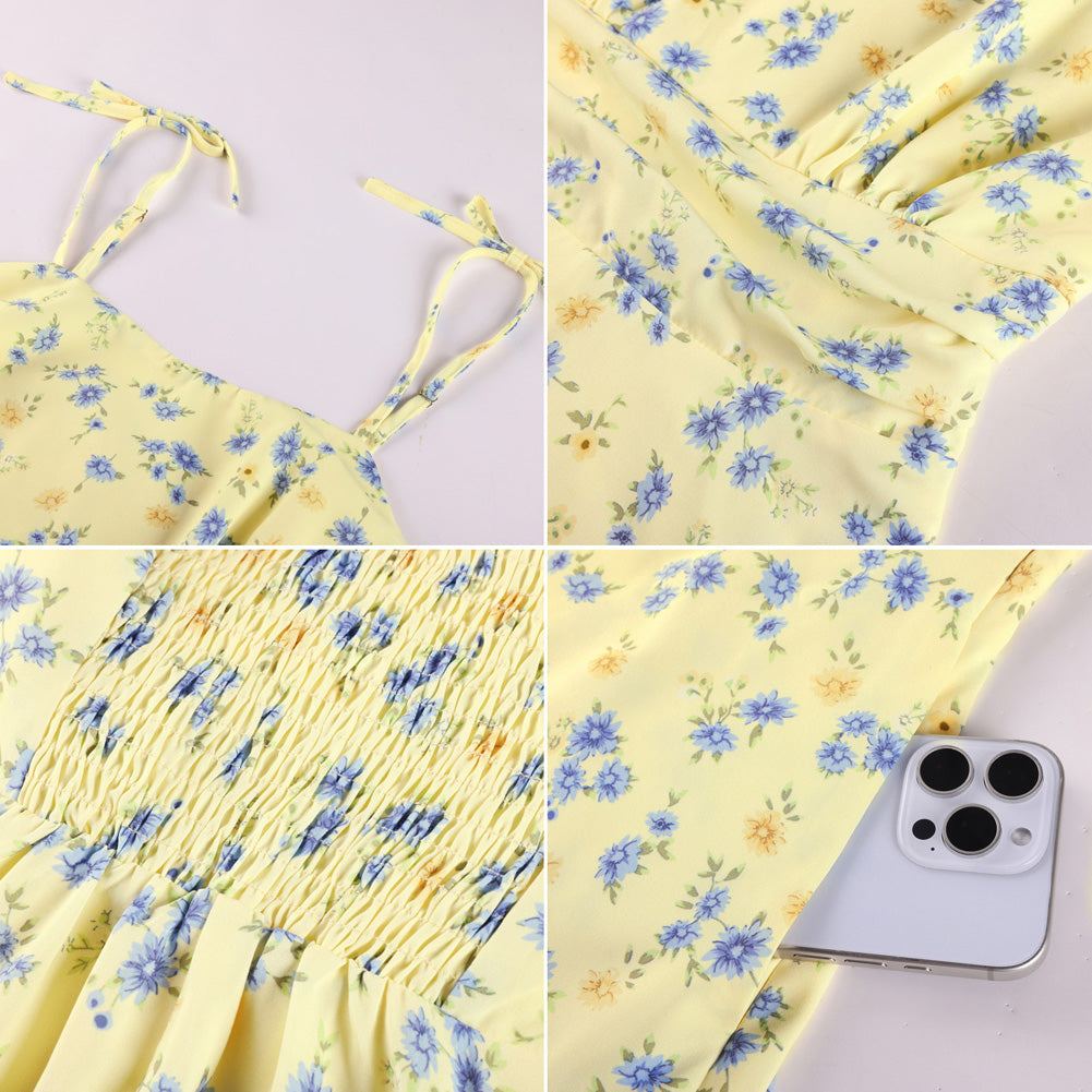 belle poque 2026 Summer Dresses for Women Midi Sun Dress Cute Date Casual Dress with Pockets