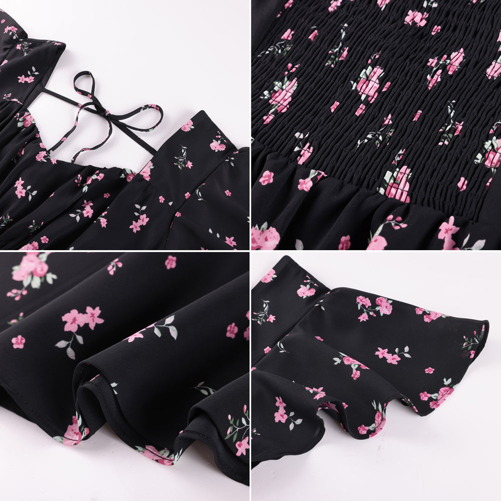 belle poque Vintage Dress 2026 Summer Layered Tiered Ruffle Swing Midi Dress