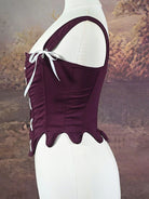 belle poque Victoria Stretch Twill Cotton Herringbone Corset Tops