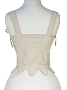 belle poque Victoria Stretch Twill Cotton Herringbone Corset Tops