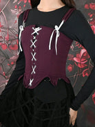 belle poque Victoria Stretch Twill Cotton Herringbone Corset Tops