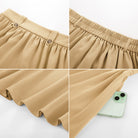 belle poque Women Vintage Swing Skirt Elastic Waist Mid-Calf Length A-Line Skirt