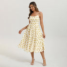 belle poque Floral Dress for Women 2026 Summer Sleeveless Midi A-line Beach Sundresses