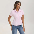 belle poque 2026 Womens Button Down Summer Cute Tops Blouses for Women Dressy Casual