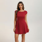 belle poque 2026 Elegant Formal Classy Cocktail Party Dress Boat Neck Short Dresses