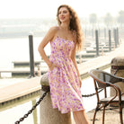 belle poque Floral Dress for Women Midi Sundress 2026 Summer Spring Casual Dresses with Pockets