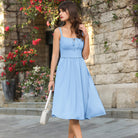 belle poque Summer Dress for Women 2026 Sleeveless Sundress Flowy Wedding Guest Dresses