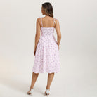 belle poque Women Spring Summer Wedding Guest Dress 2026 Midi Tea Party Ruched Sundress
