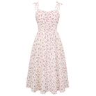 belle poque Women Spring Summer Wedding Guest Dress 2026 Midi Tea Party Ruched Sundress Pink