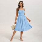 belle poque Summer Dress for Women 2026 Sleeveless Sundress Flowy Wedding Guest Dresses