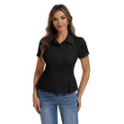 belle poque 2026 Womens Button Down Summer Cute Tops Blouses for Women Dressy Casual