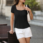 belle poque Women's Cute Tops Babydoll Peplum Top 2026 Casual Shirts