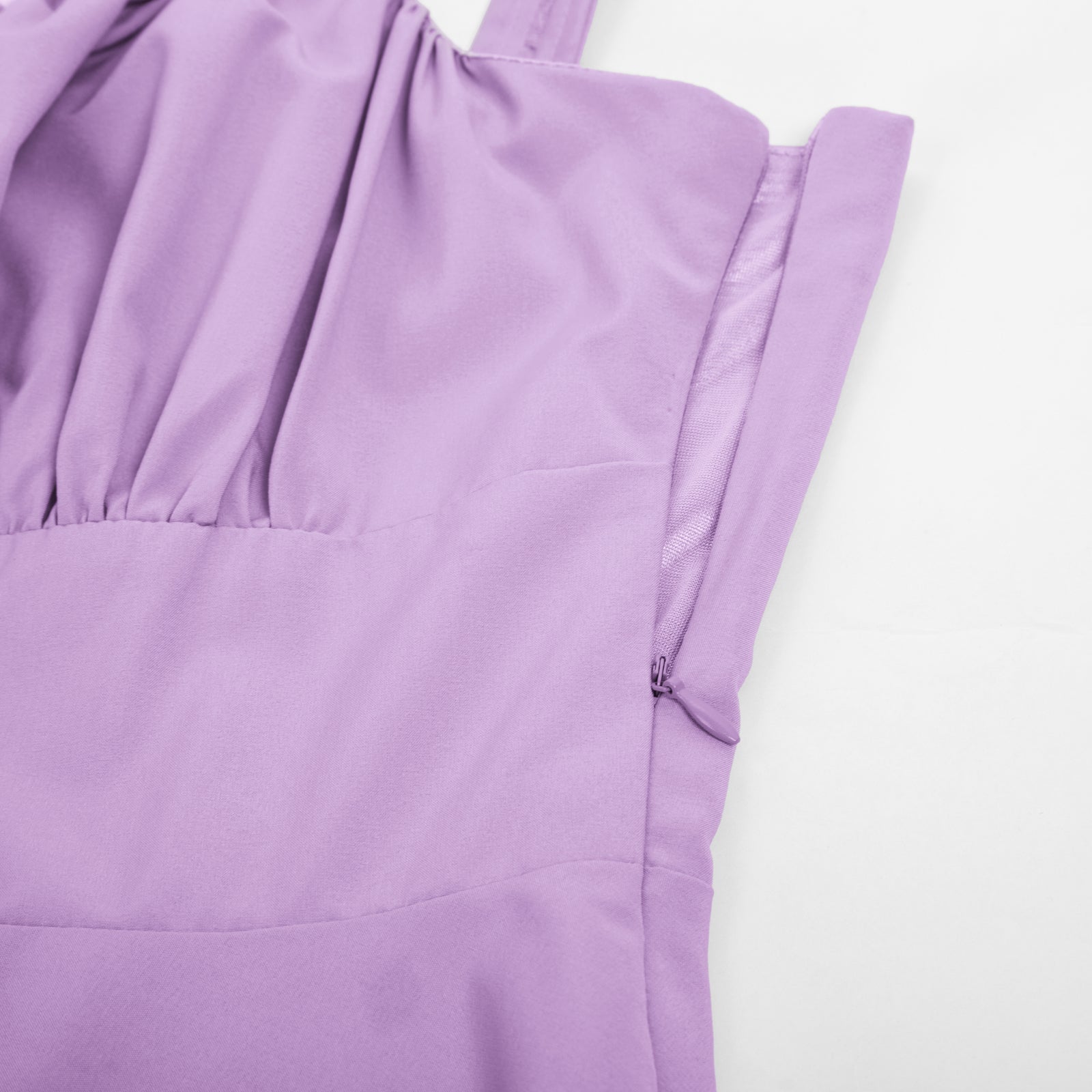 belle poque Vintage Two-Way Defined Waist Dress Ruched Bodice Flared A-Line Dress