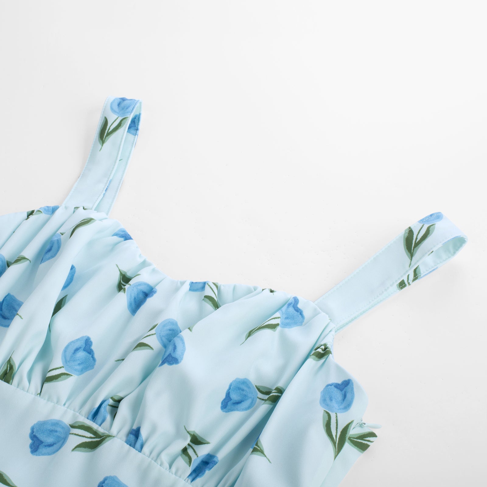 belle poque Vintage Two-Way Defined Waist Dress Ruched Bodice Flared A-Line Dress