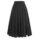 belle poque Women's Spring Summer 2026 Midi Skirts with Slit Flowy A-Line Skirt with Pockets Polka Dots