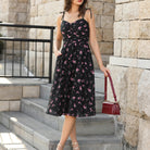 belle poque Women Spring Summer Wedding Guest Dress 2026 Midi Tea Party Ruched Sundress